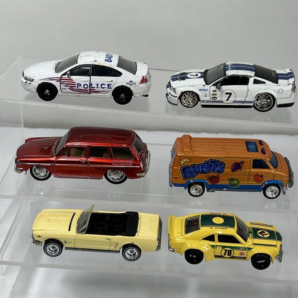 Hot Wheels Jada Premium Lot Impala Police Shelby GT500 VW Mustang Rubber Tires